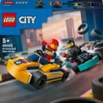 LEGO Go-Karts mit Rennfahrern