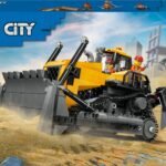 LEGO Gelber Bulldozer mit Frontlader