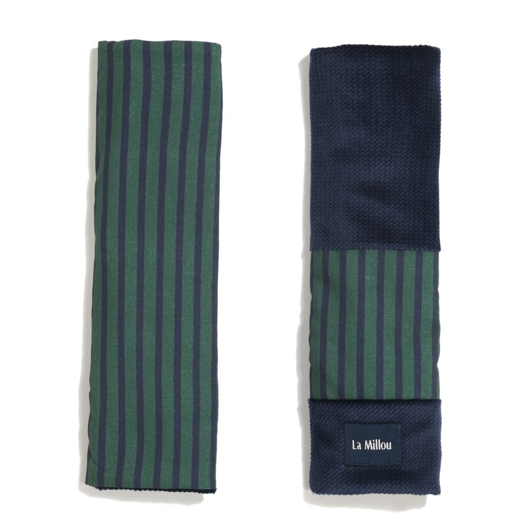 Gurtschoner Baumwolle Velvet STRIPES GREEN Hauptbild