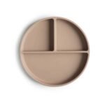 Mushie Silikon Teller mit Saugnapf Natural Hauptbild