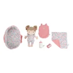 Babypuppe im Körbchen Rosa GRS_Bild2
