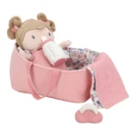 Babypuppe im Körbchen Rosa GRS_Bild3