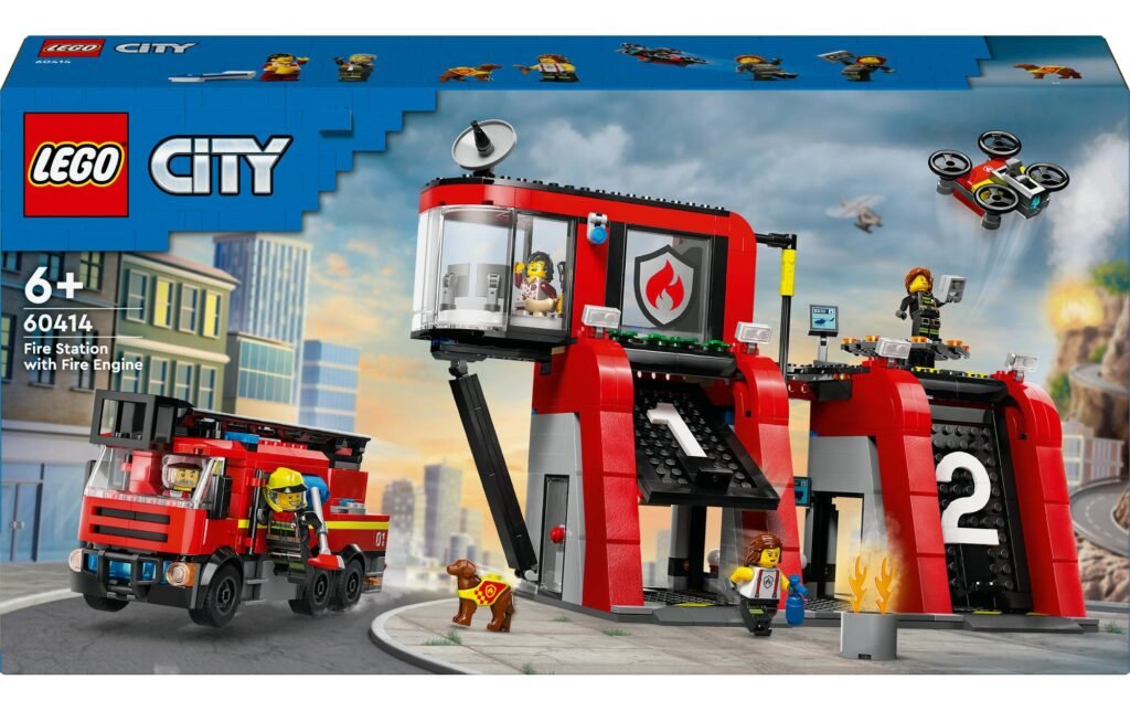 LEGO Feuerwehrstation Drehleiterfahrzeug_Hauptbild